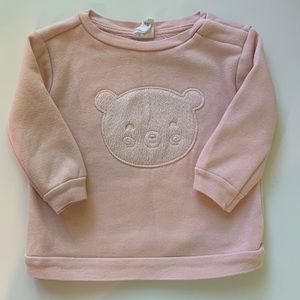 EUC Starting Out Pink teddy bear sweatshirt (12 months)